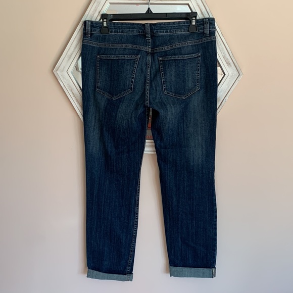 womens dark wash skinny jeans - Picture 2 of 4